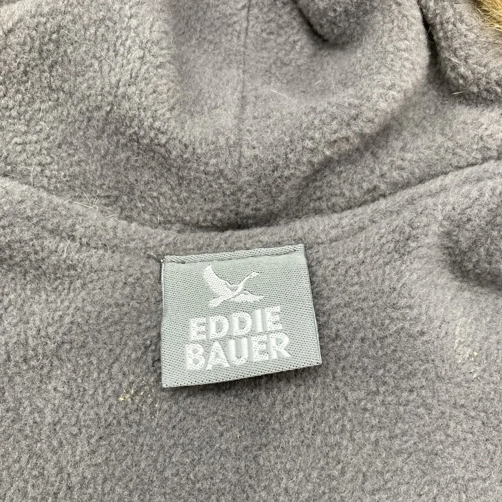 Eddie Bauer Dog Parka Jacket Pink XS Microfleece Lined Faux Fur Hoodie